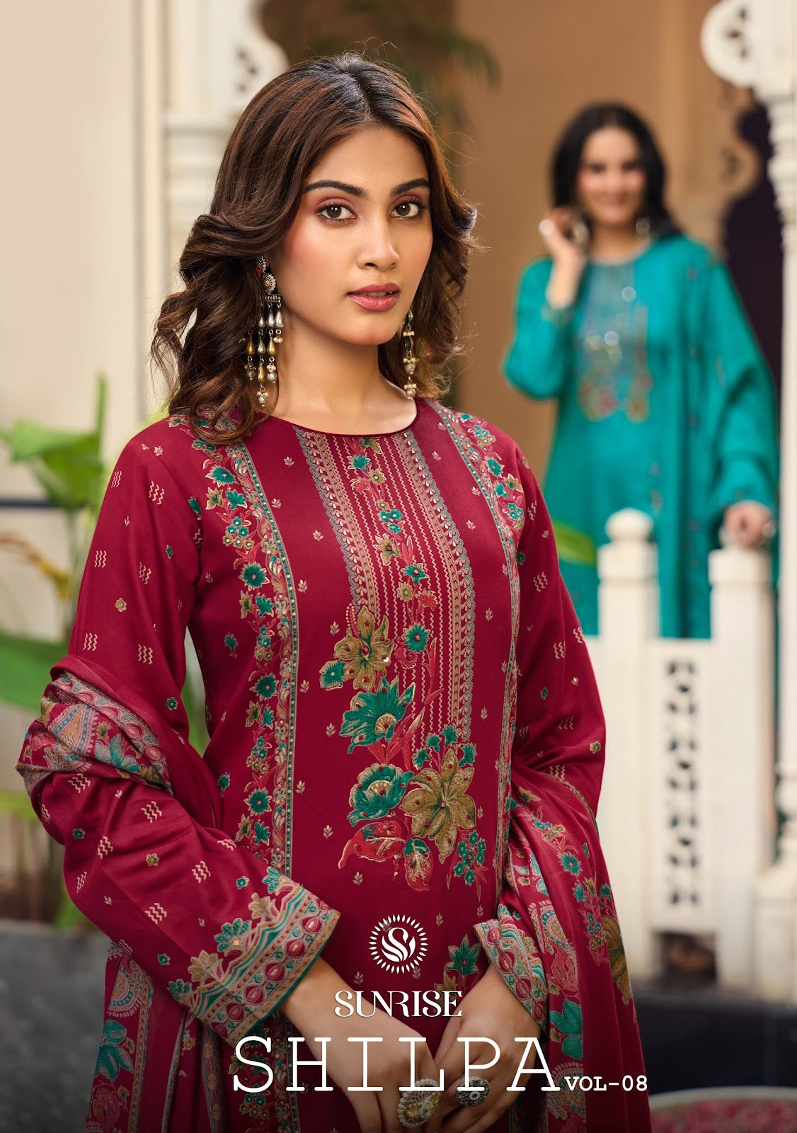 Shilpa Vol 8 Sunrise Jam Satin Pant Style Suits Exporter Gujarat