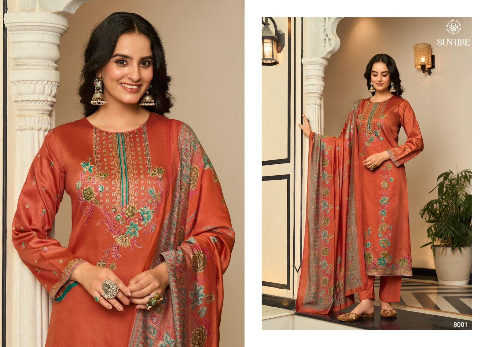 Shilpa Vol 8 Sunrise Jam Satin Pant Style Suits Exporter Gujarat