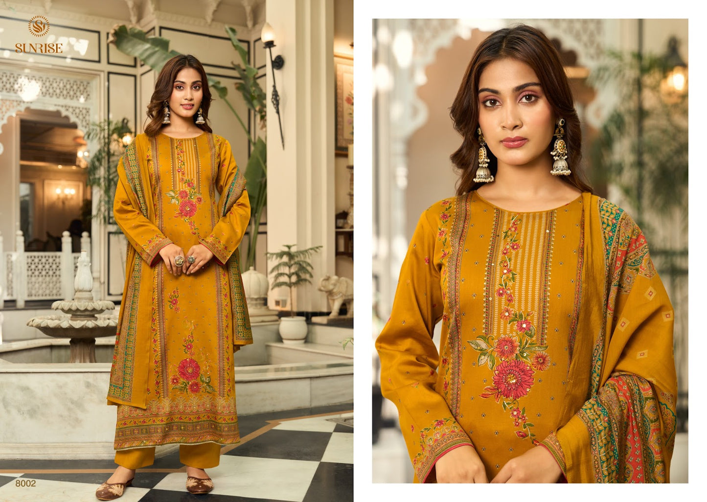Shilpa Vol 8 Sunrise Jam Satin Pant Style Suits Exporter Gujarat