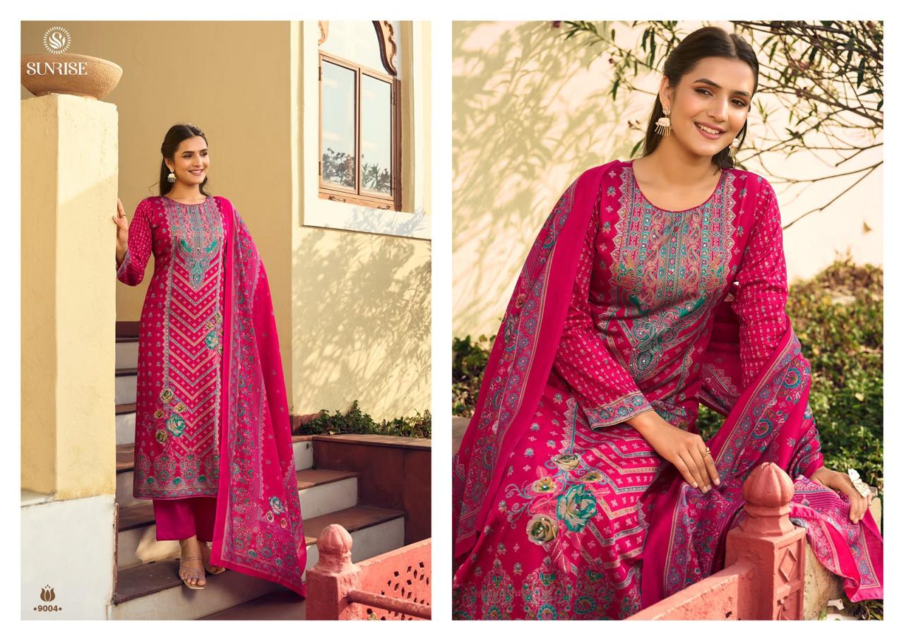 Shilpa Vol 9 Sunrise Jam Satin Pant Style Suits Manufacturer Gujarat