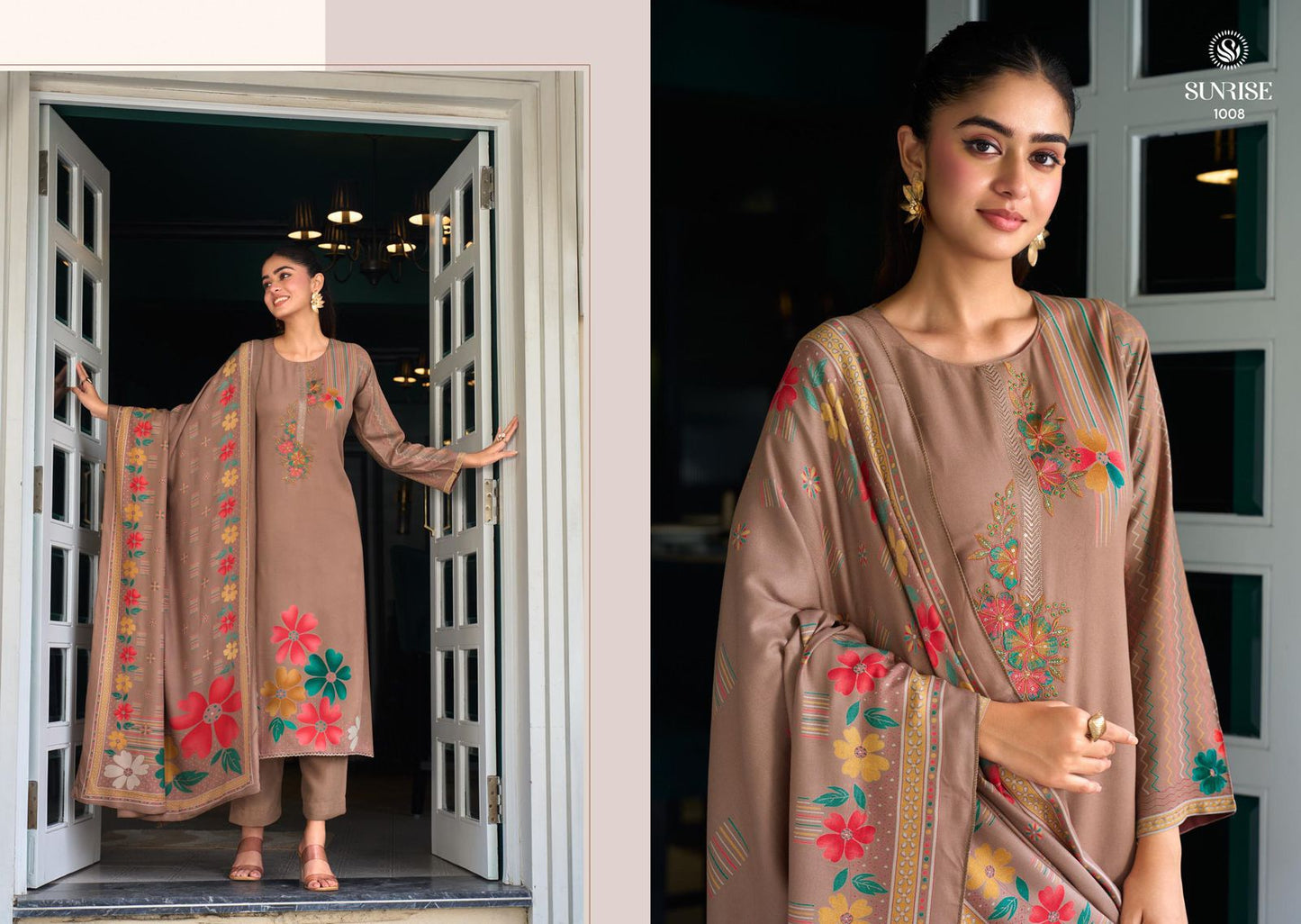 Shilpa Winter Sunrise Viscose Pashmina Suits Wholesaler India