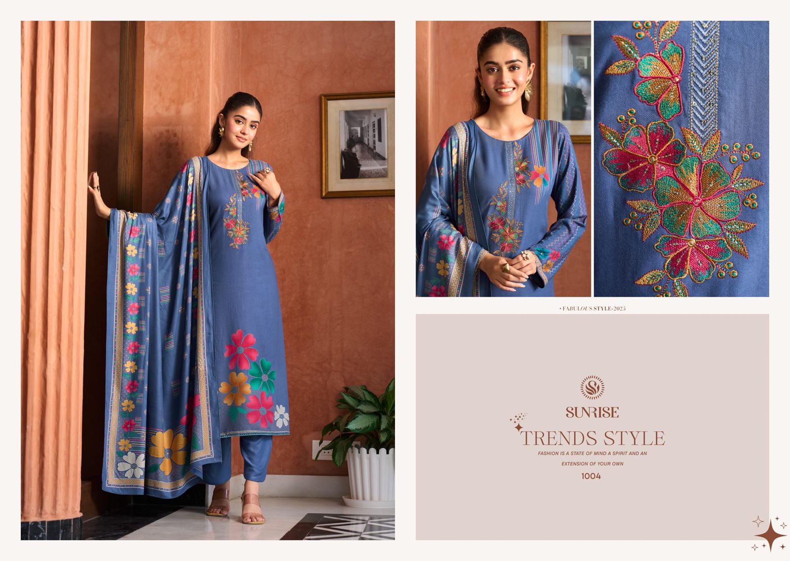 Shilpa Winter Sunrise Viscose Pashmina Suits Wholesaler India