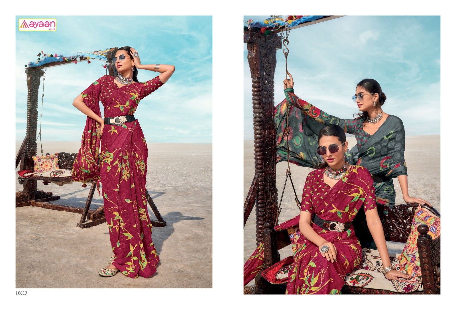 Shilpi Ayaan Value Chiffon Sarees Wholesale Price
