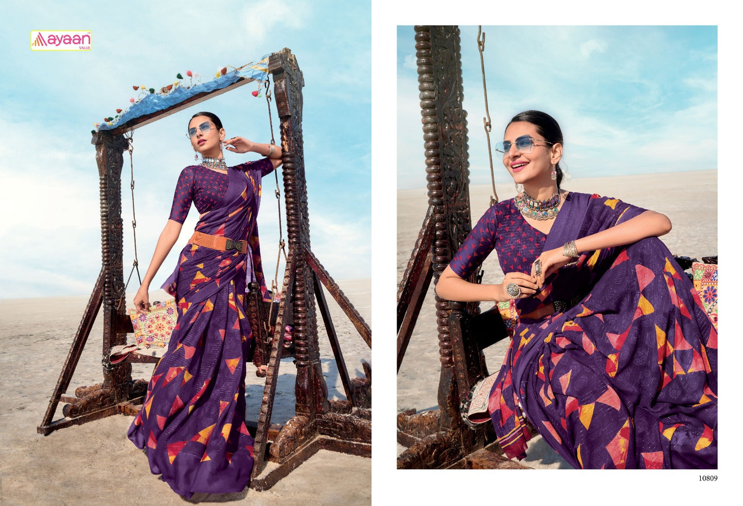 Shilpi Ayaan Value Chiffon Sarees Wholesale Price