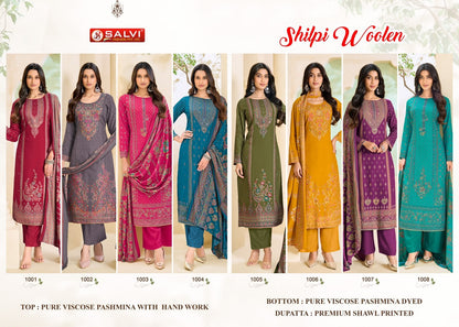 Shilpi Woolen Salvi Fashion Viscose Pashmina Suits Wholesale Price