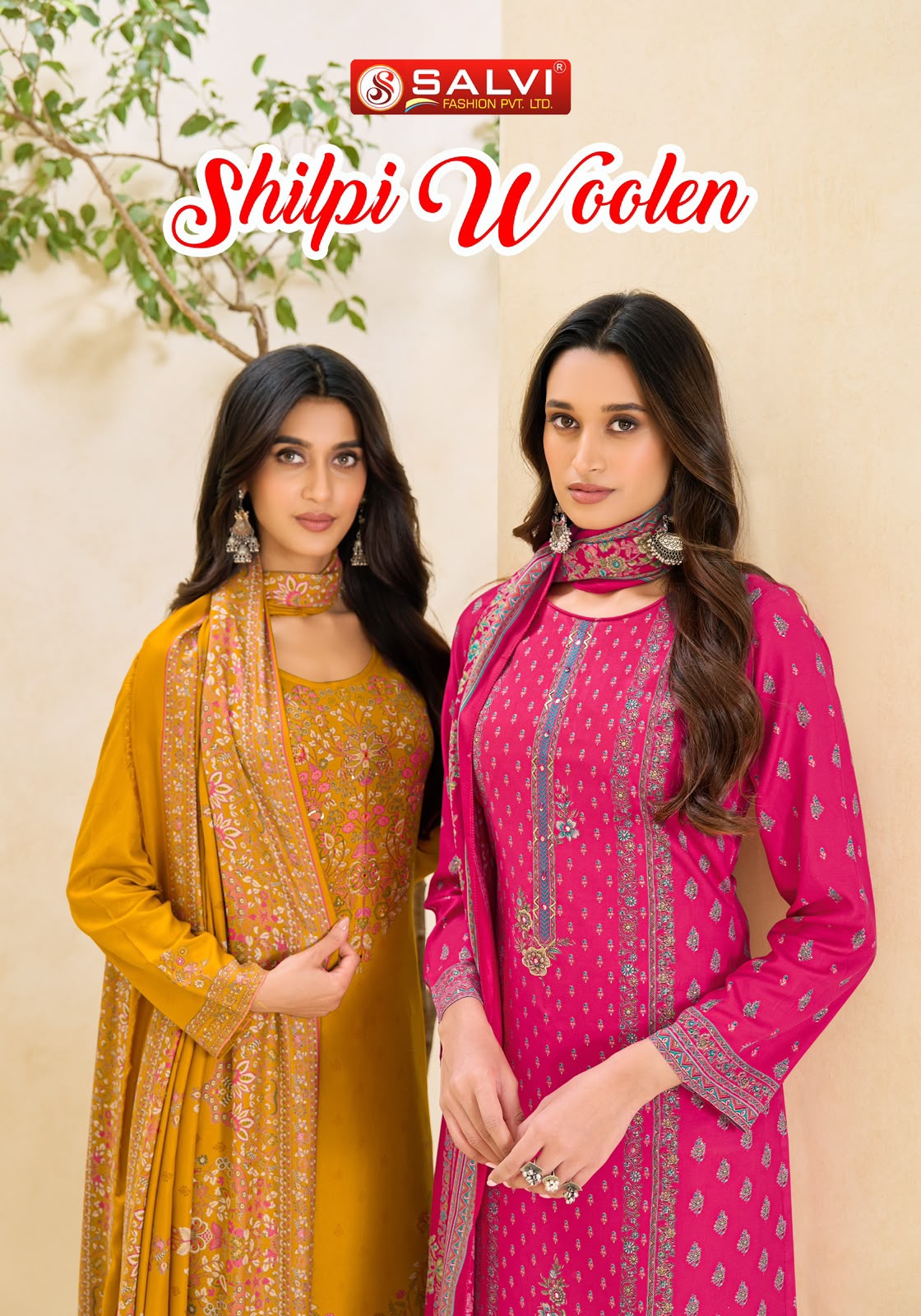 Shilpi Woolen Salvi Fashion Viscose Pashmina Suits Wholesale Price
