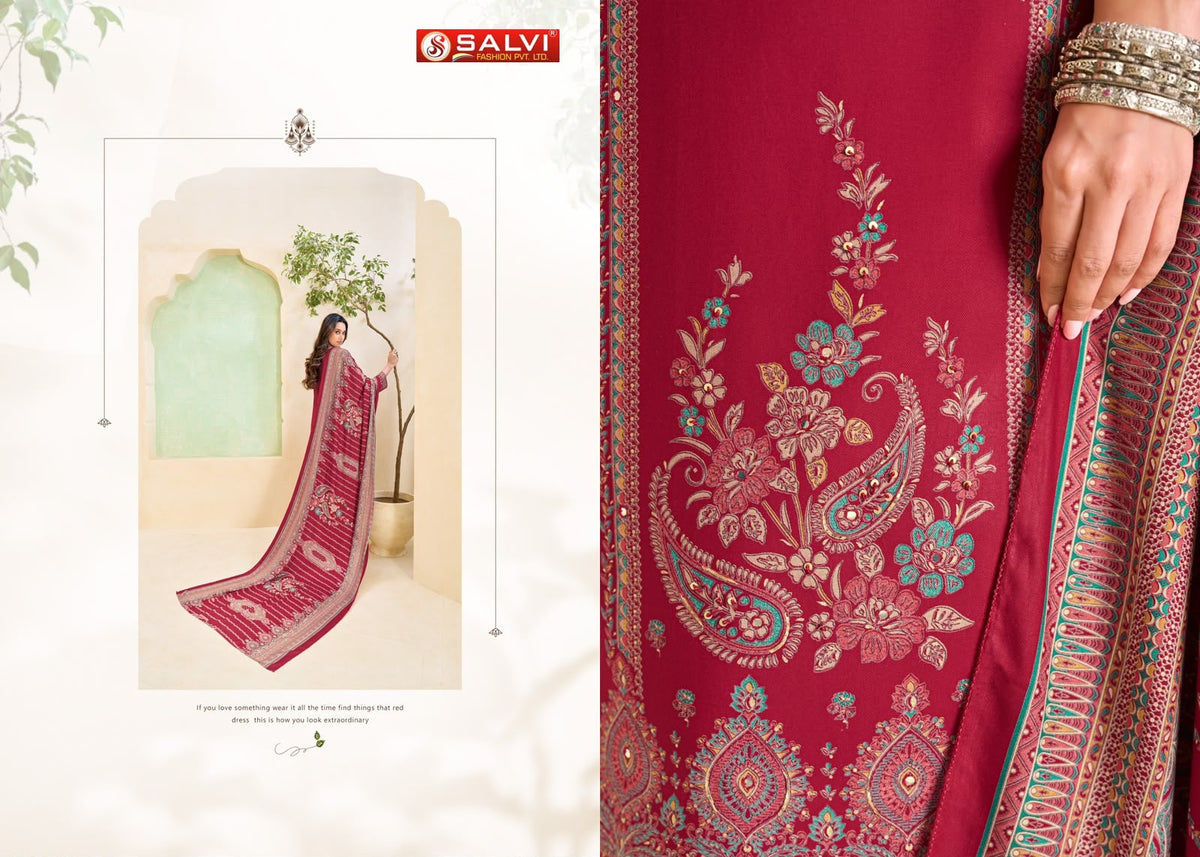 Shilpi Woolen Salvi Fashion Viscose Pashmina Suits Wholesale Price