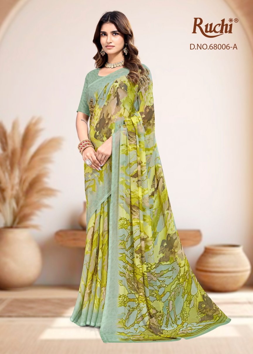 Shimmer Georgette 68006 Ruchi Sarees Wholesale