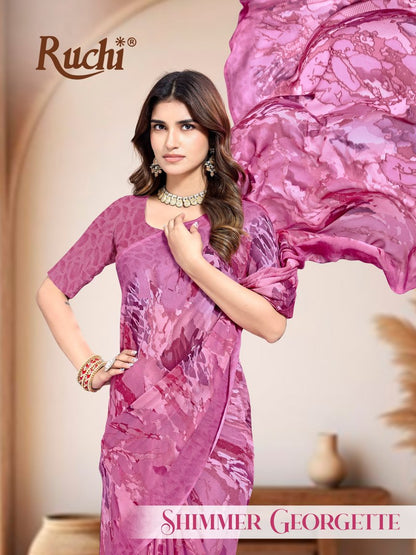 Shimmer Georgette 68006 Ruchi Sarees Wholesale