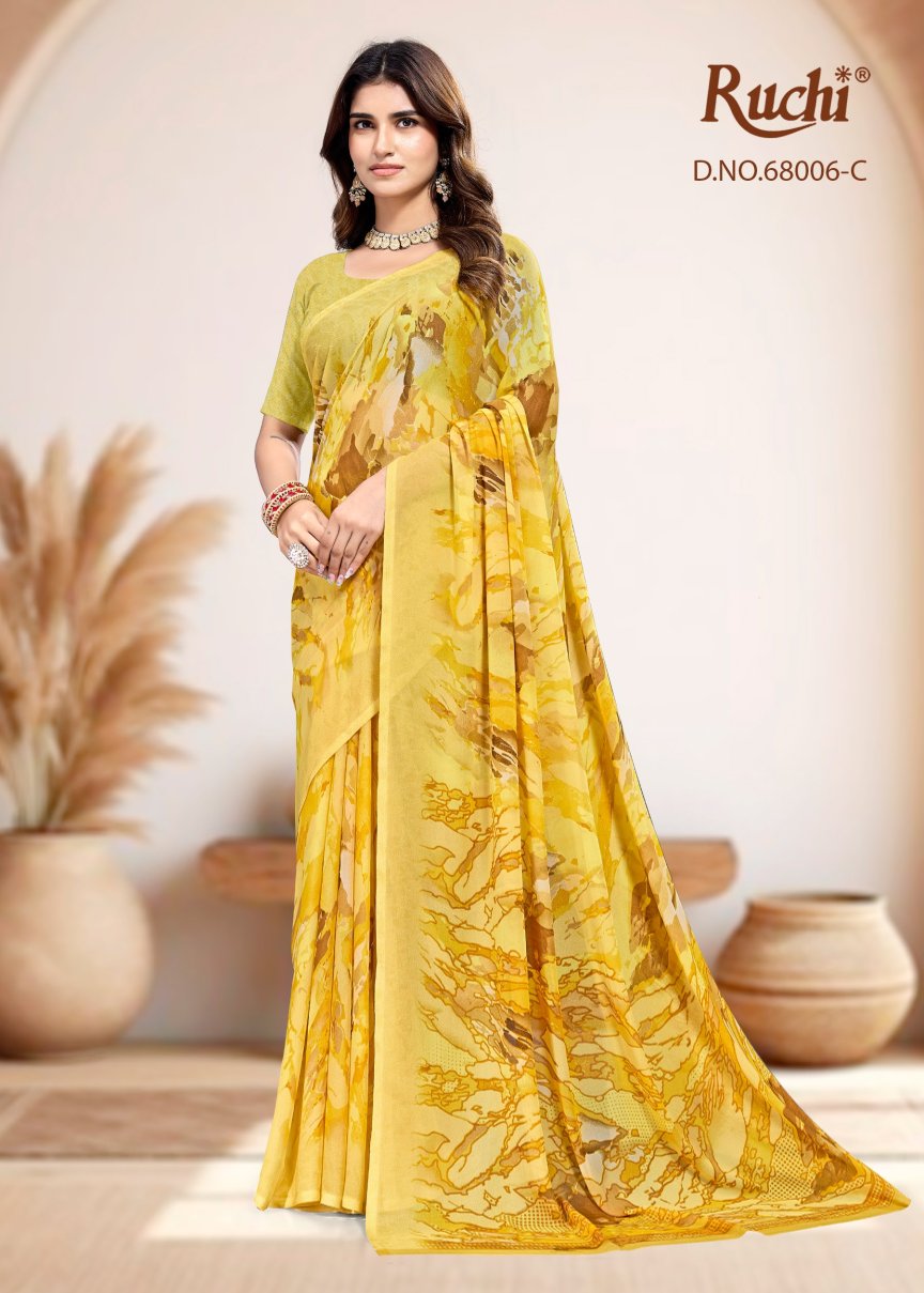 Shimmer Georgette 68006 Ruchi Sarees Wholesale