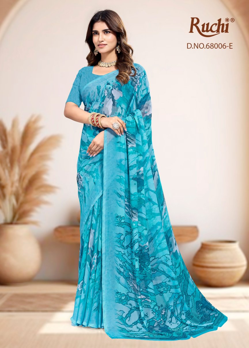 Shimmer Georgette 68006 Ruchi Sarees Wholesale