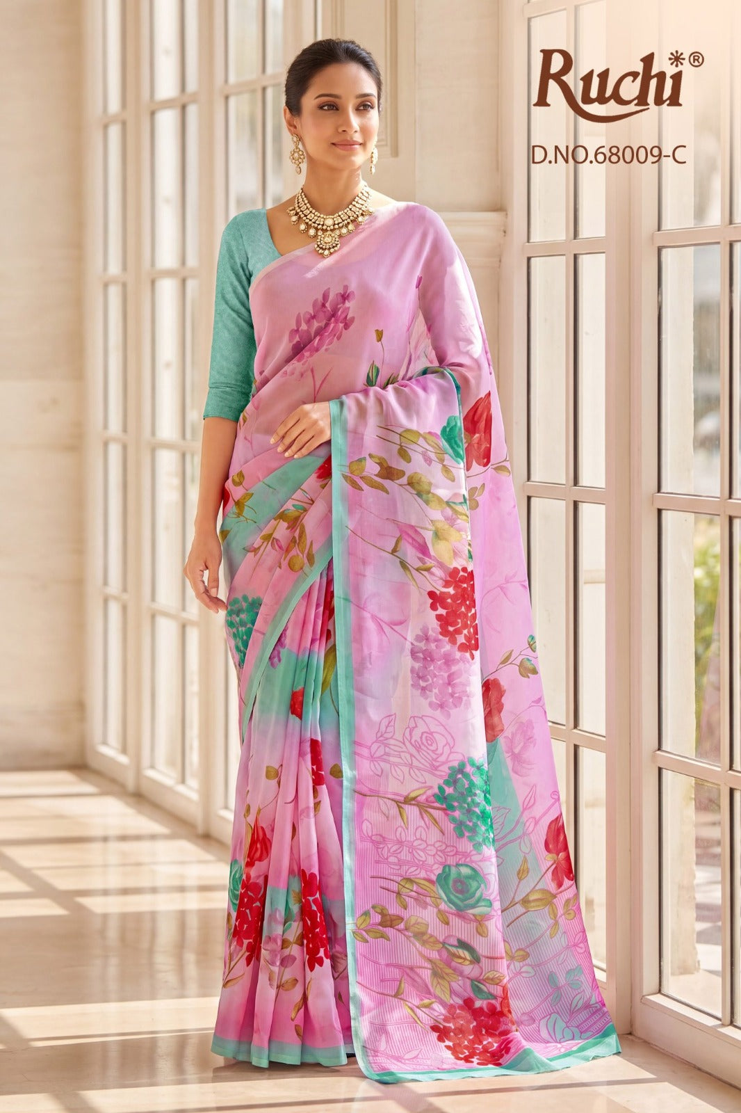 Shimmer Georgette Vol 4 Ruchi Shimmer Georgette Sarees Supplier Gujarat