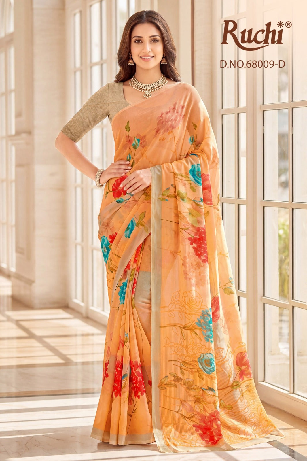 Shimmer Georgette Vol 4 Ruchi Shimmer Georgette Sarees Supplier Gujarat
