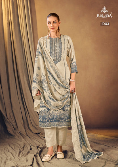 Shimpy 10 Relssa Fabrics Maskali Karachi Salwar Suits Manufacturer India