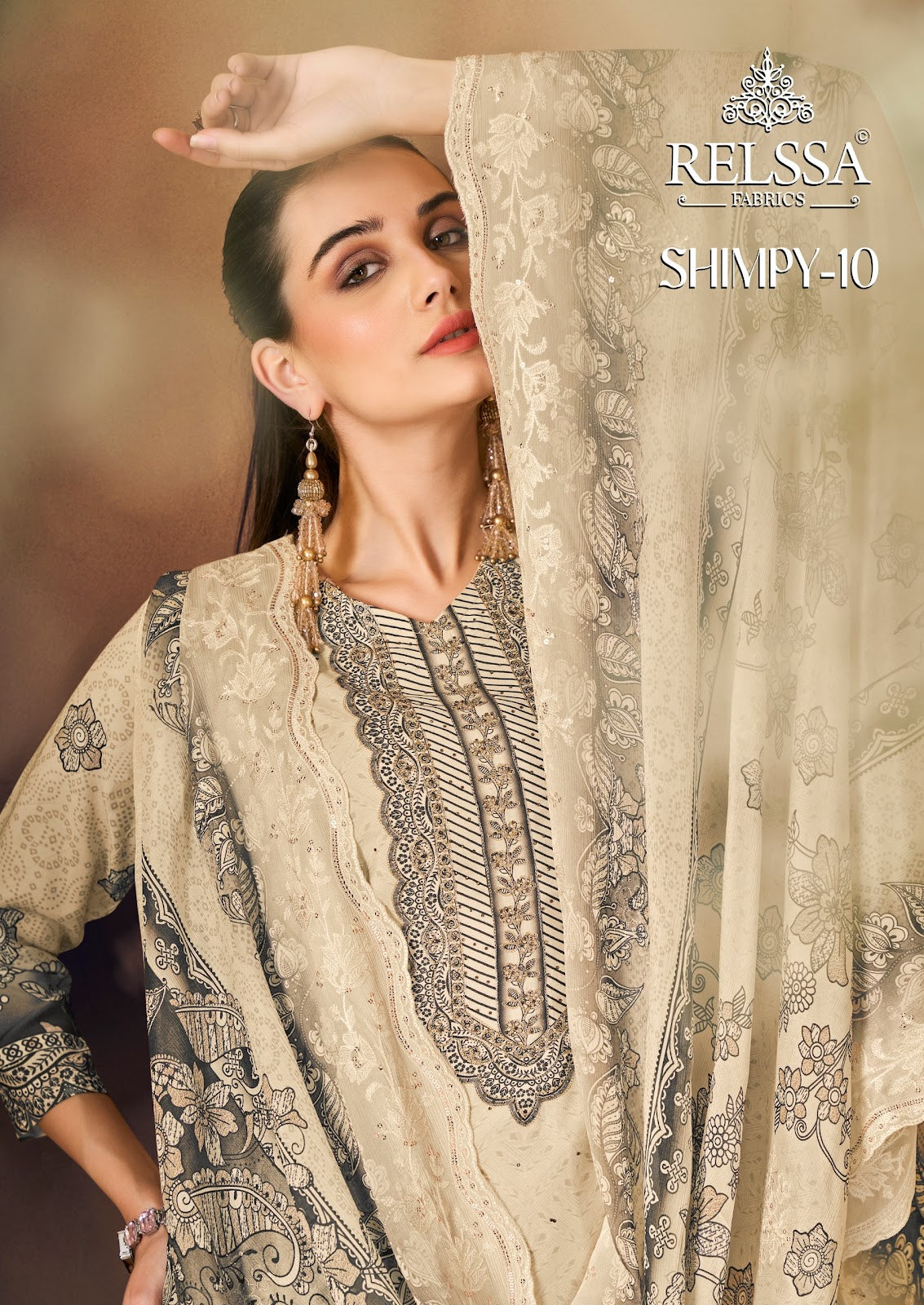 Shimpy 10 Relssa Fabrics Maskali Karachi Salwar Suits Manufacturer India