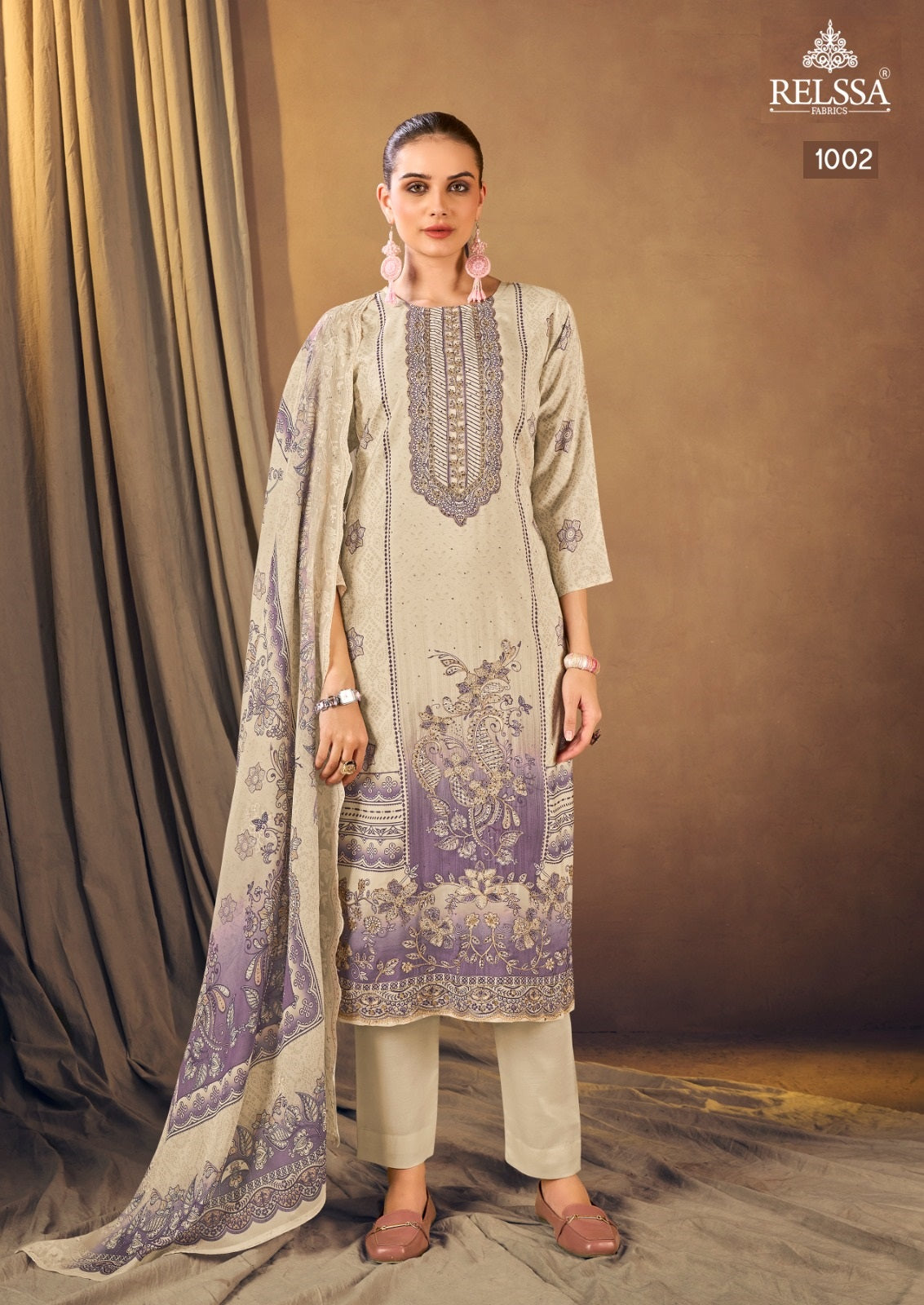 Shimpy 10 Relssa Fabrics Maskali Karachi Salwar Suits Manufacturer India