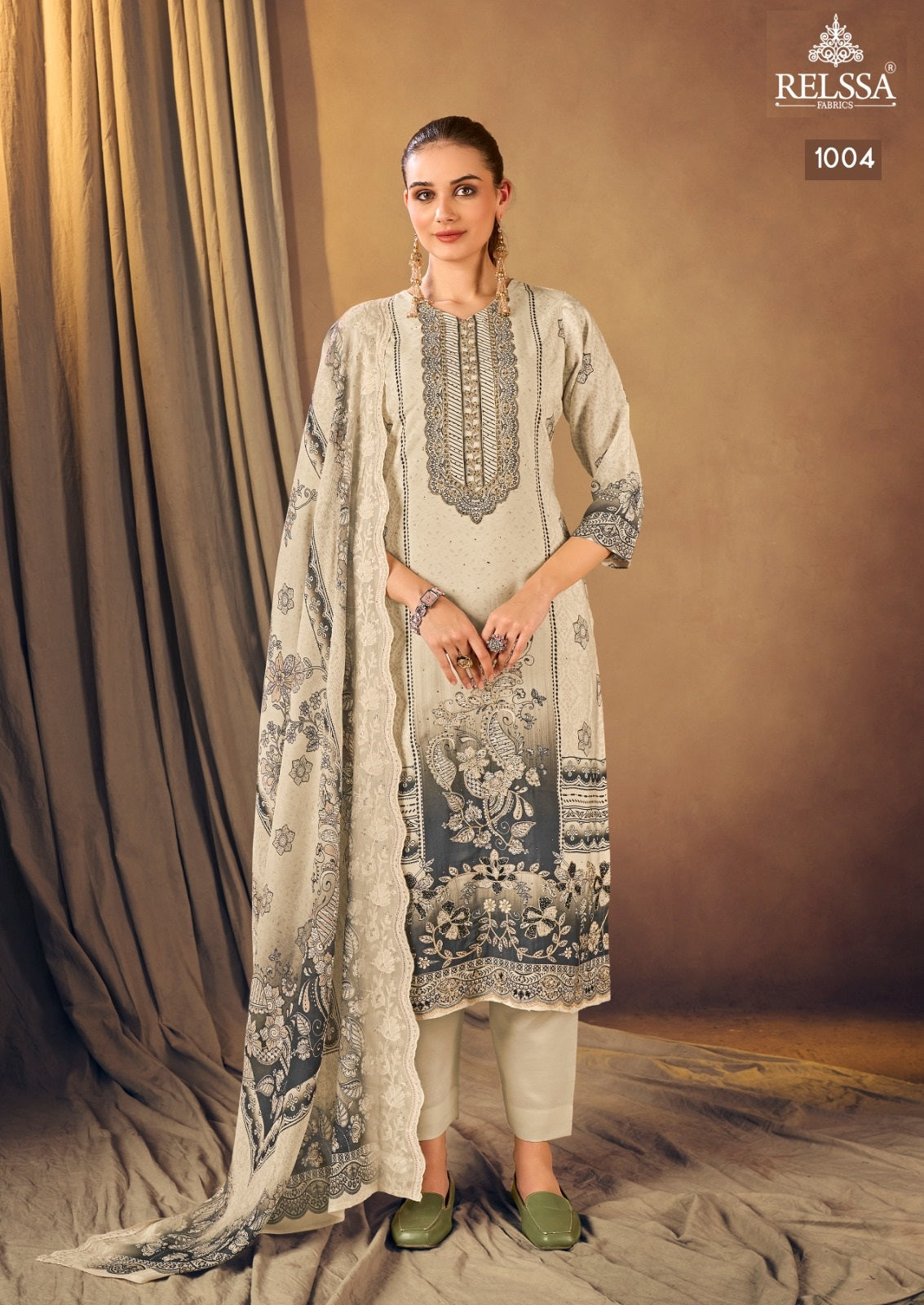 Shimpy 10 Relssa Fabrics Maskali Karachi Salwar Suits Manufacturer India