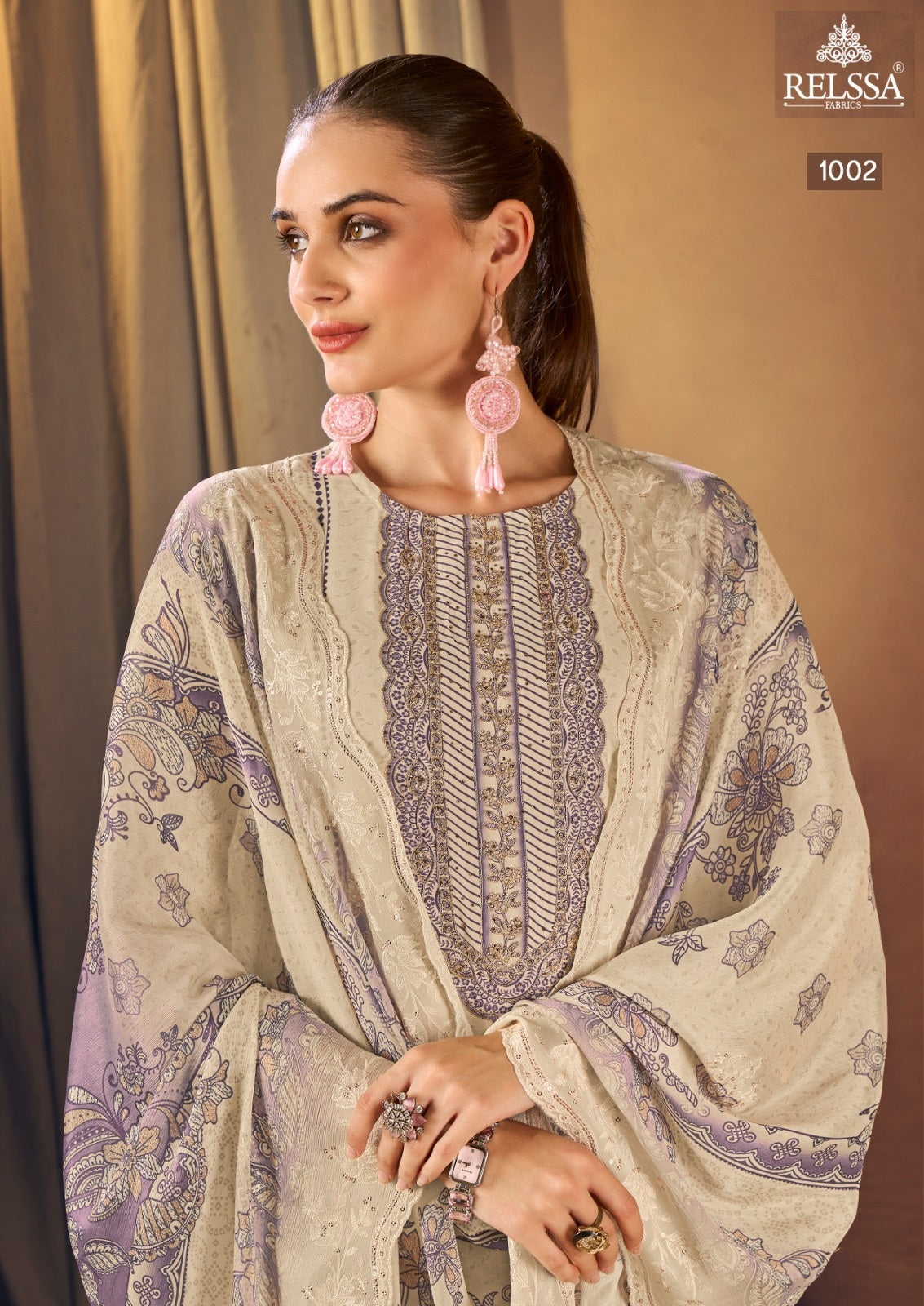 Shimpy 10 Relssa Fabrics Maskali Karachi Salwar Suits Manufacturer India