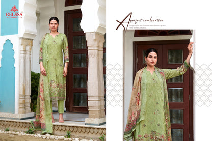 Shimpy 18 Relssa Fabrics Muslin Pant Style Suits Exporter Ahmedabad