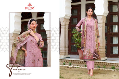 Shimpy 18 Relssa Fabrics Muslin Pant Style Suits Exporter Ahmedabad