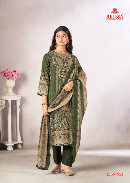 Shimpy 9 Relssa Fabrics Maslin Karachi Salwar Suits Supplier India