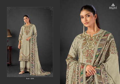 Shimpy Vol 12 Relssa Fabrics Pure Pant Style Suits Wholesaler Ahmedabad