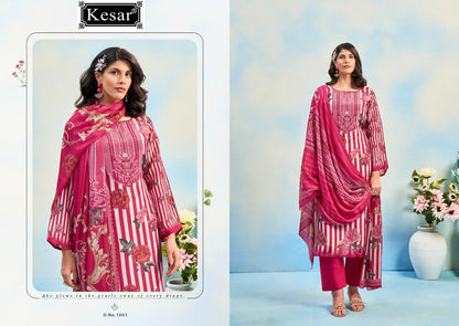 Shiny Bloom Kesar Pure Viscose Pant Style Suits Supplier Gujarat