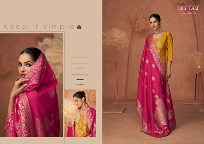 Shiny Lily Lali Viscose Silk Readymade Pant Style Suits Wholesaler India