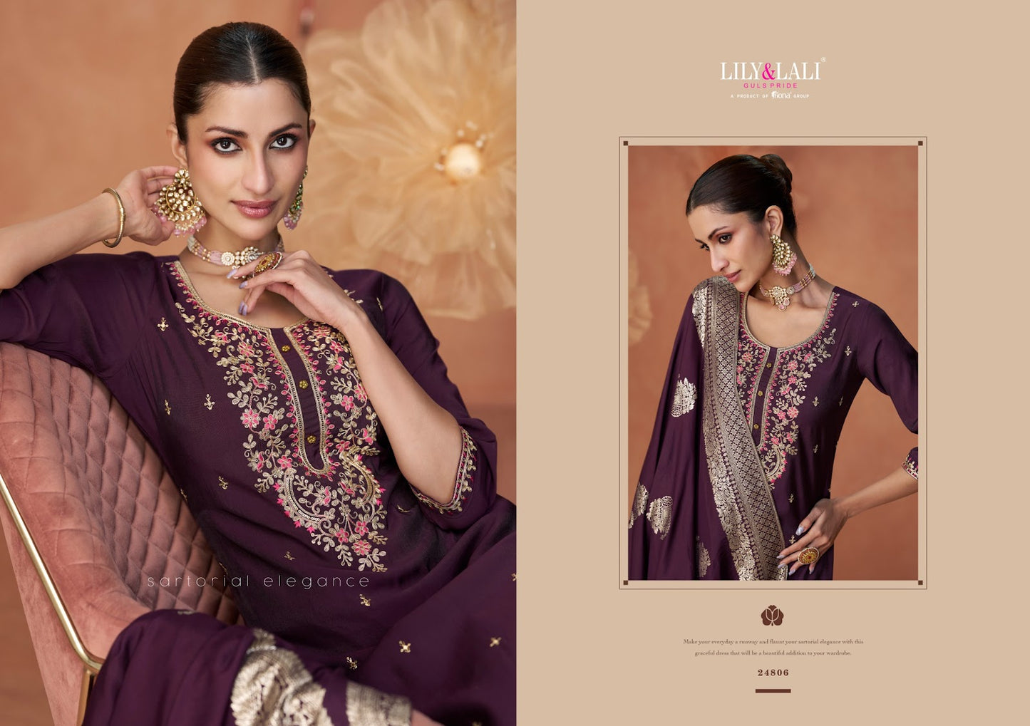 Shiny Lily Lali Viscose Silk Readymade Pant Style Suits Wholesaler India