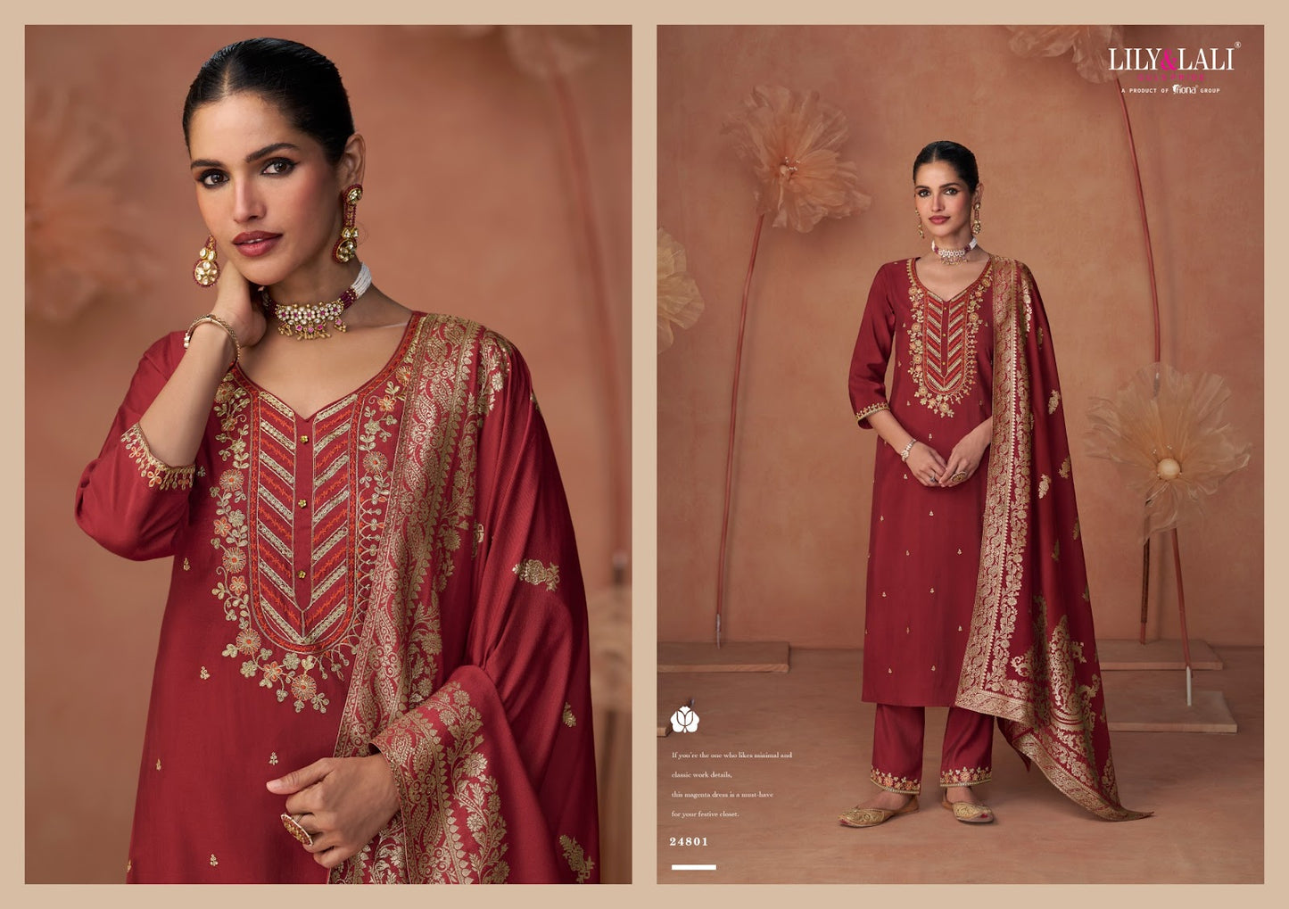 Shiny Lily Lali Viscose Silk Readymade Pant Style Suits Wholesaler India
