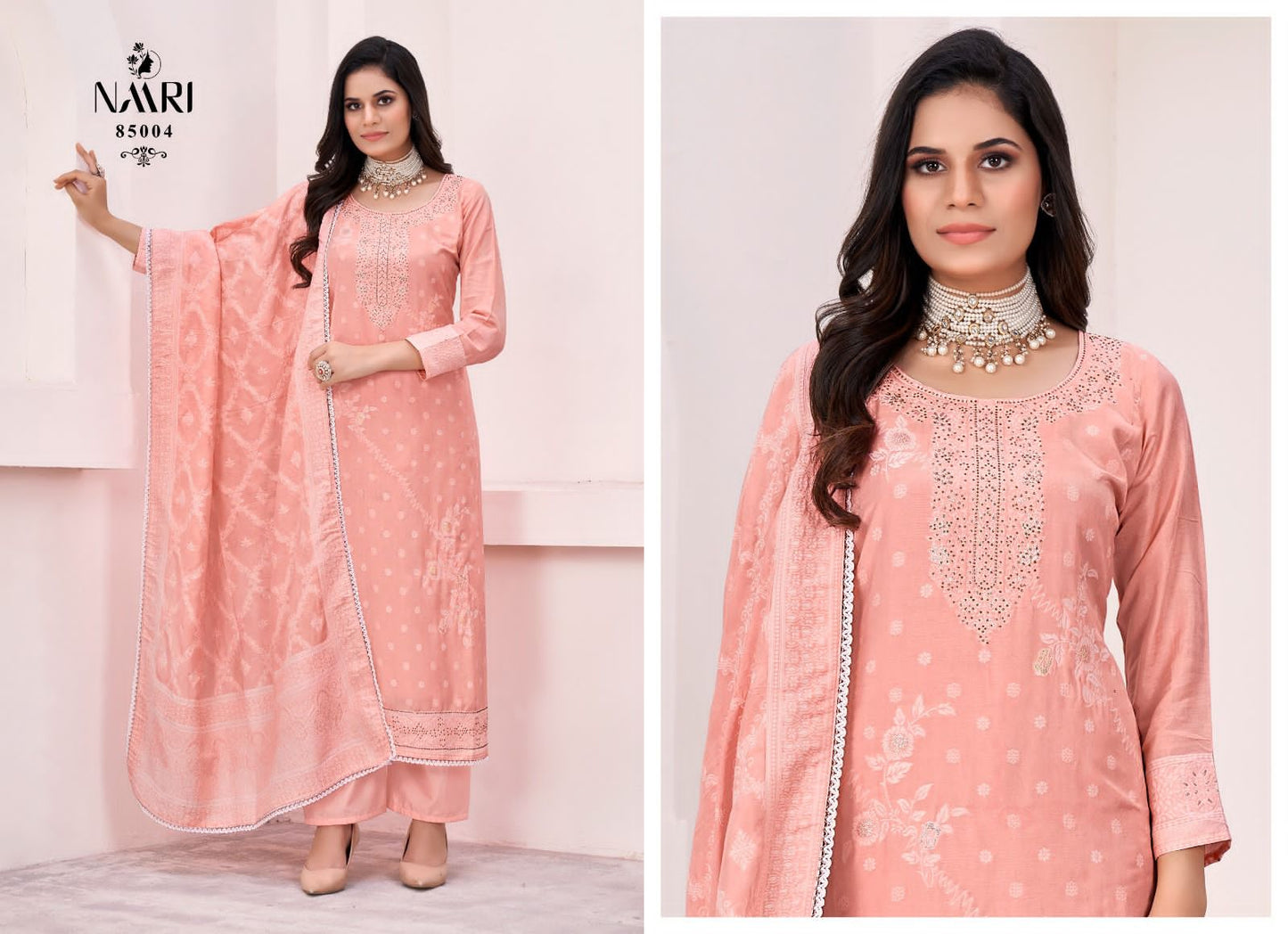 Shiraz Naari Pure Muslin Plazzo Style Suits Exporter Ahmedabad