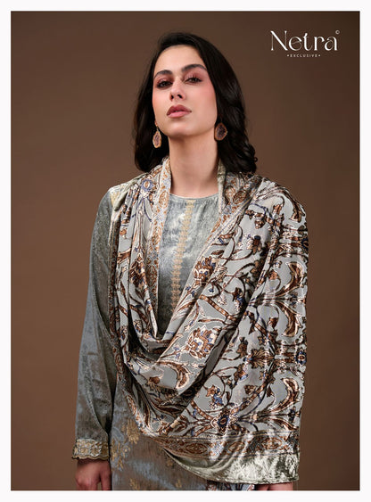 Shiraz Netra Pure Velvet Suits Wholesaler India