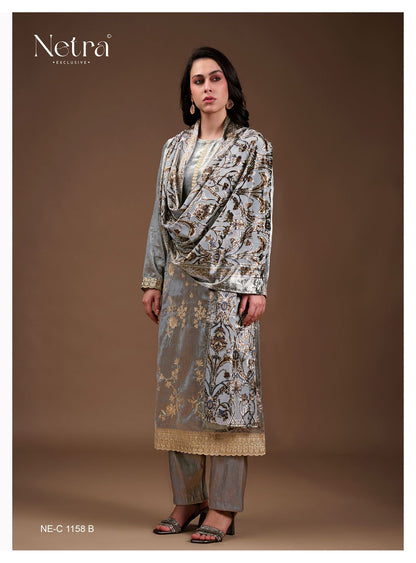 Shiraz Netra Pure Velvet Suits Wholesaler India