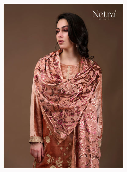 Shiraz Netra Pure Velvet Suits Wholesaler India