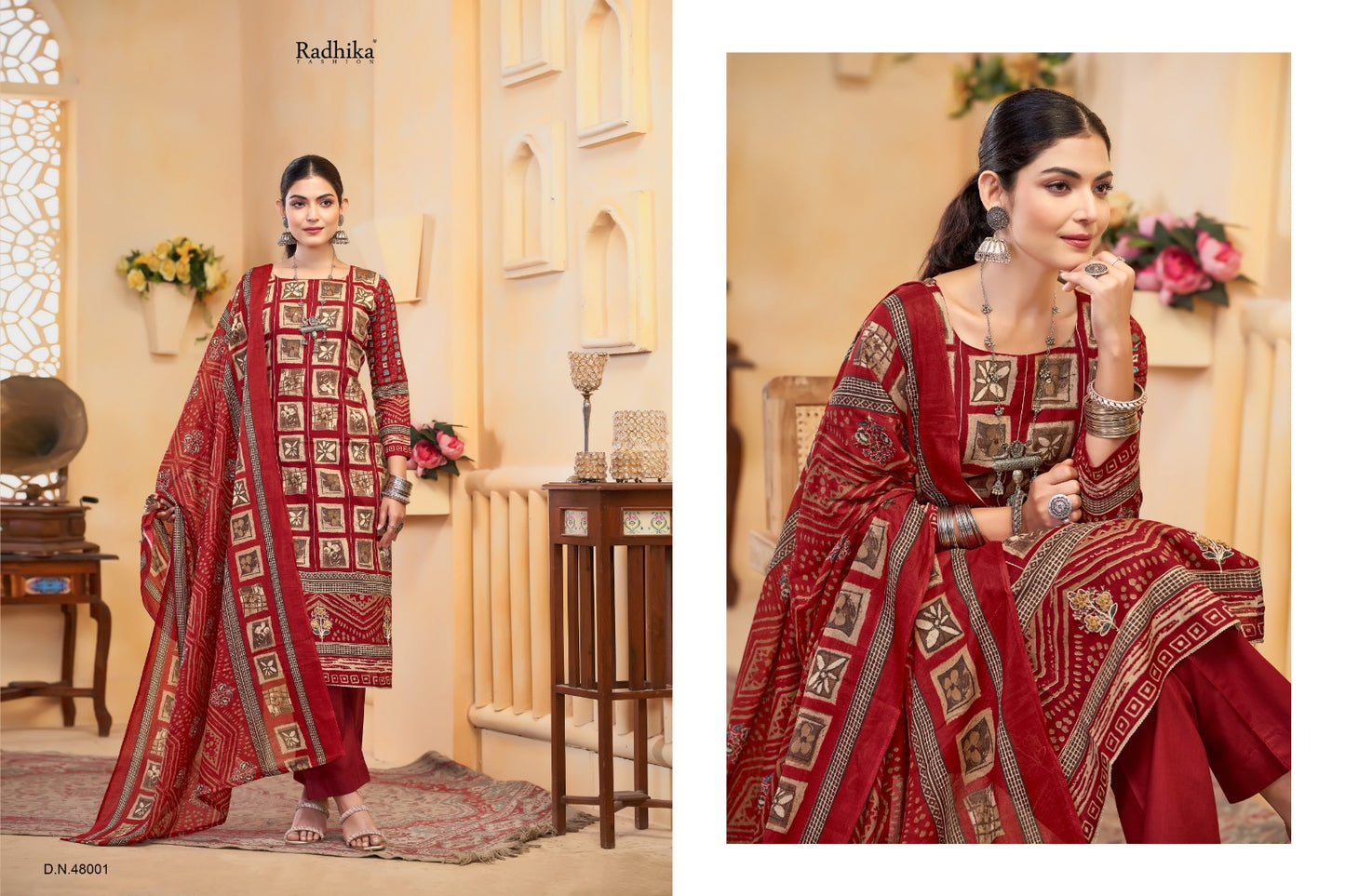 Shirin Radhika Fashion Azara Lawn Cotton Karachi Salwar Suits Wholesale Price