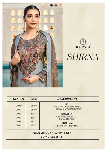 Shirna Rupali Muslin Pant Style Suits Manufacturer