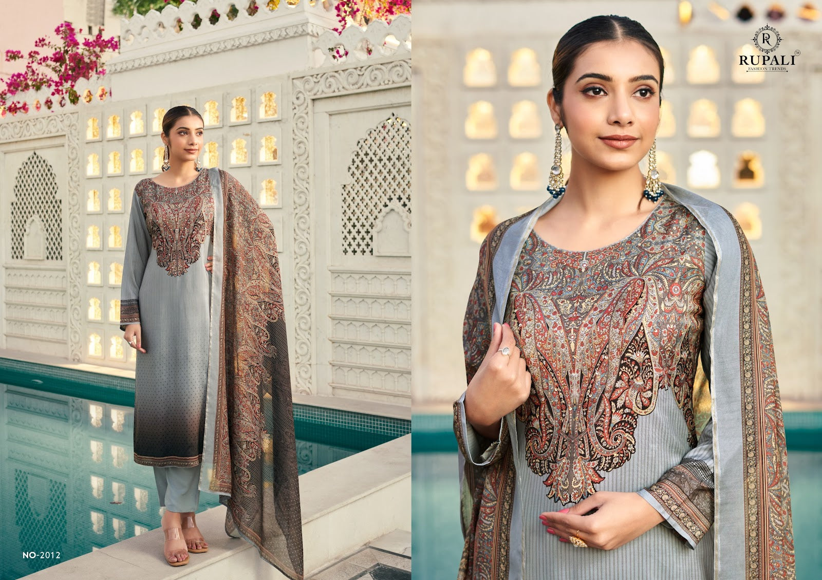 Shirna Rupali Muslin Pant Style Suits Manufacturer