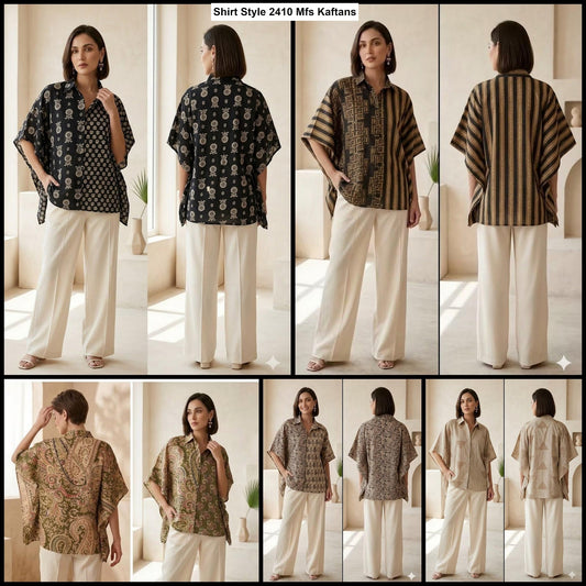 Shirt Style 2410 Mfs Cotton Kaftans Exporter Ahmedabad