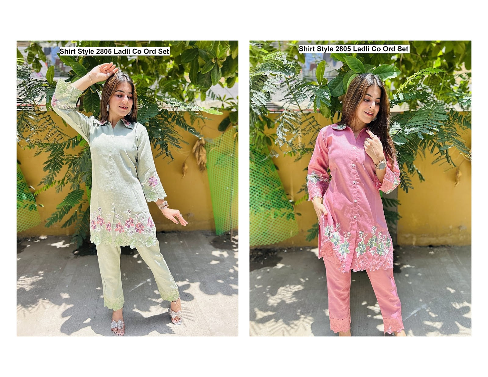 Shirt Style 2805 Ladli Vetican Co Ord Set Wholesaler Ahmedabad