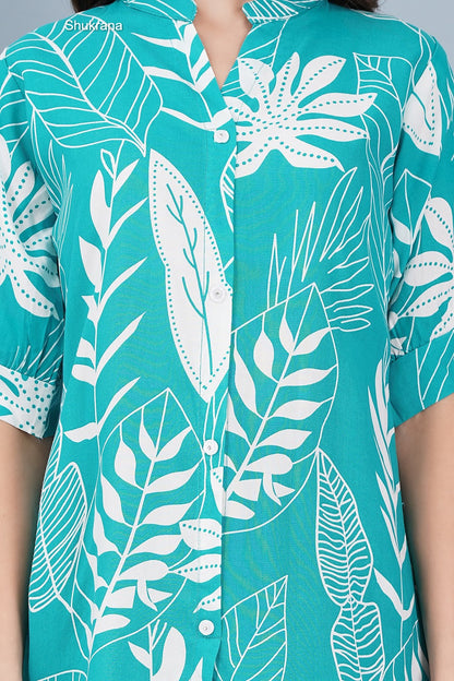 Shirt Style Shukrana Rayon Designer Long Top Exporter Ahmedabad