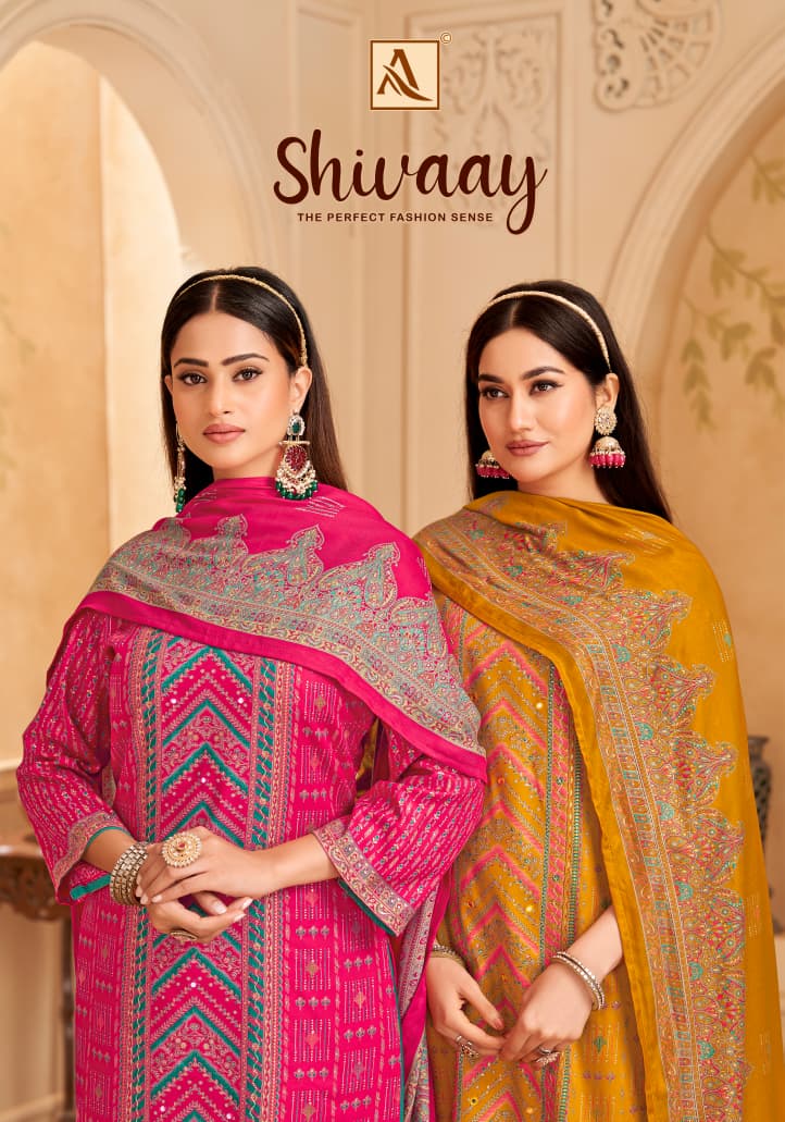 Shivaay Alok Viscose Karachi Pashmina Salwar Suits Wholesale Price