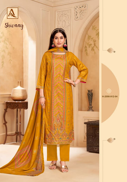 Shivaay Alok Viscose Karachi Pashmina Salwar Suits Wholesale Price