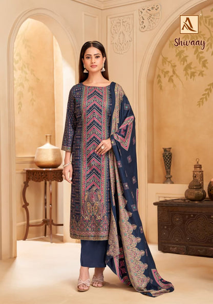 Shivaay Alok Viscose Karachi Pashmina Salwar Suits Wholesale Price