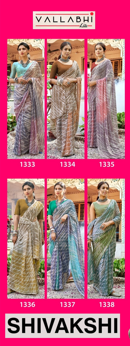 Shivakshi Vallabhi Lite Georgette Sarees Wholesale