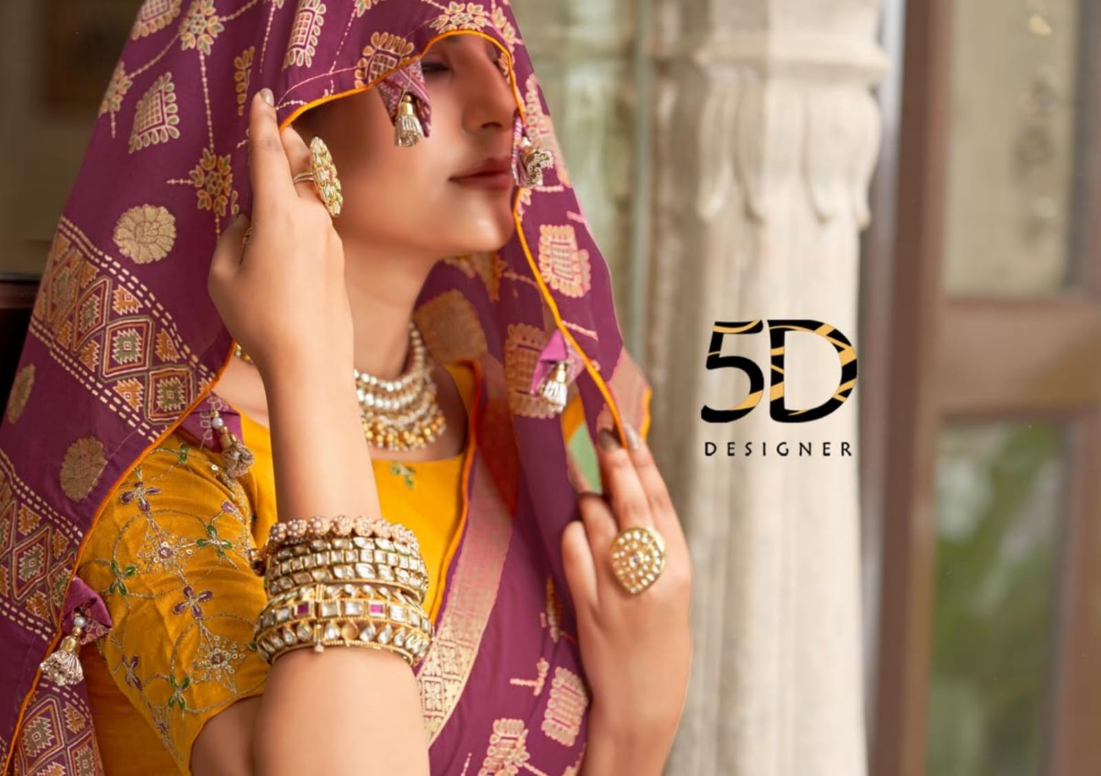 Shivali 5D Designer Silk Jacquard Sarees