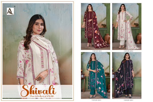 Shivali Alok Viscose Muslin Karachi Salwar Suits Wholesaler India
