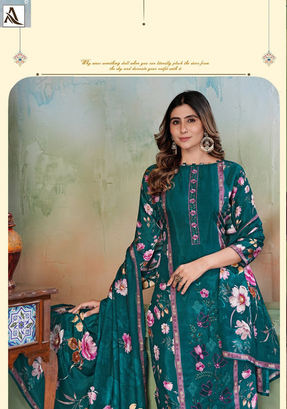 Shivali Alok Viscose Muslin Karachi Salwar Suits Wholesaler India