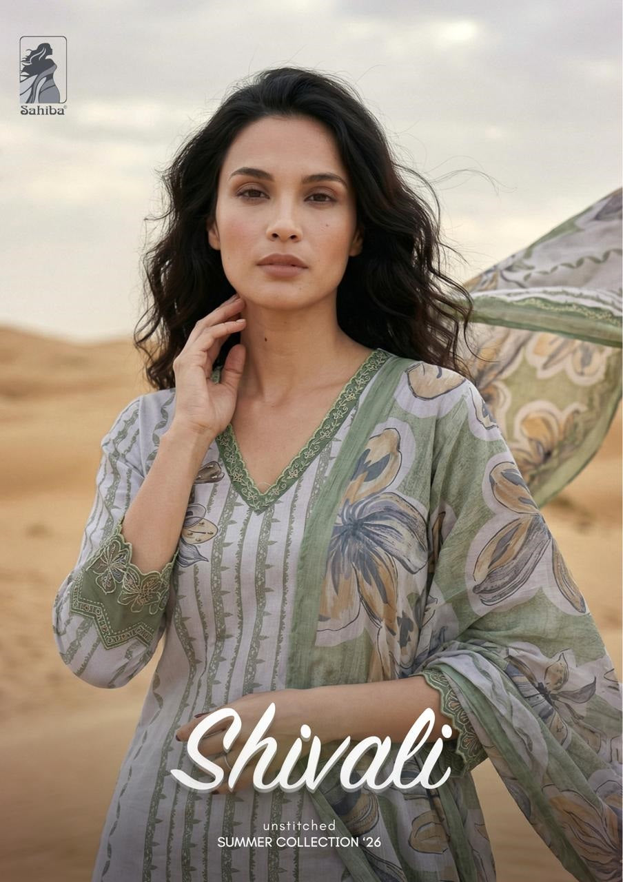 Shivali Sahiba Cotton Lawn Pant Style Suits Wholesaler