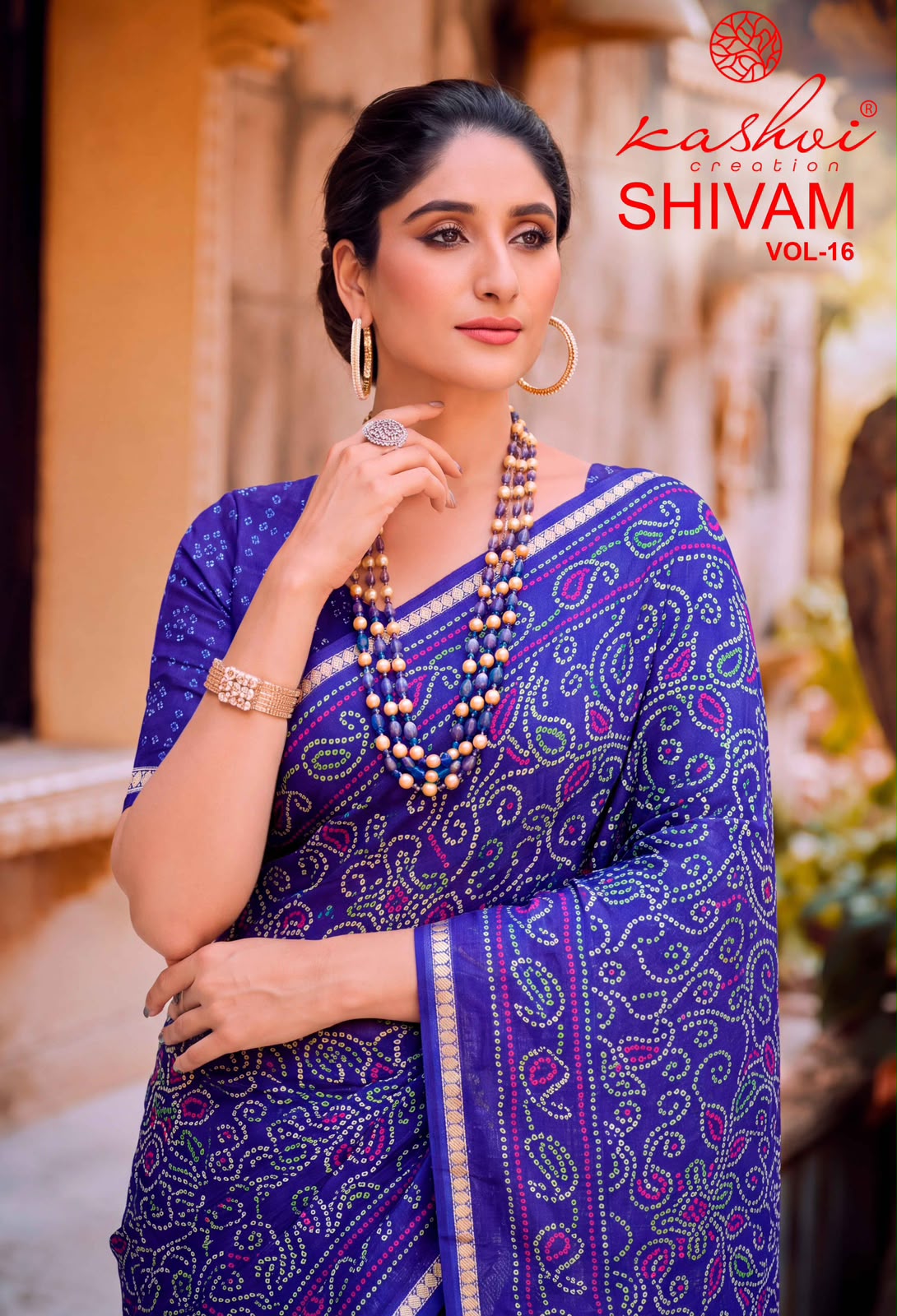 Shivam Vol 16 Kashvi Creation Dull Moss Sarees Wholesale Price