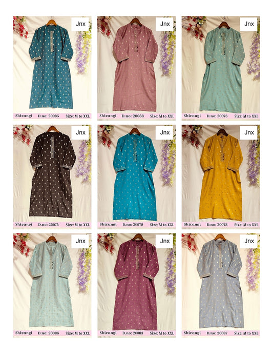 Shivangi Jnx Vertican Kurtis Wholesale Price